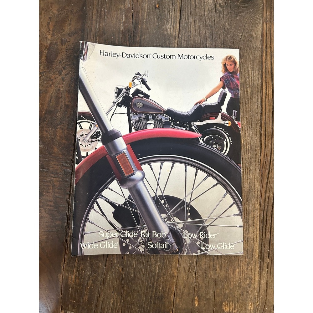 Vintage Harley-Davidson Custom MotorcyclesDealer Brochure Low Rider FXWG Fat Bob